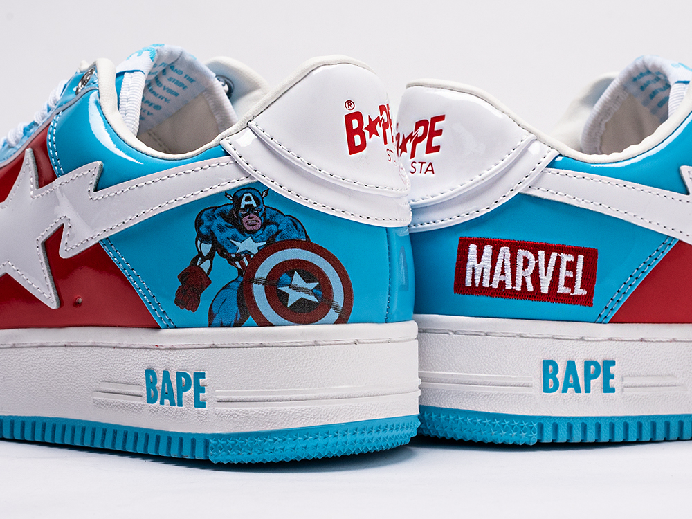 Кроссовки Marvel x BAPE Sta Force 1 low